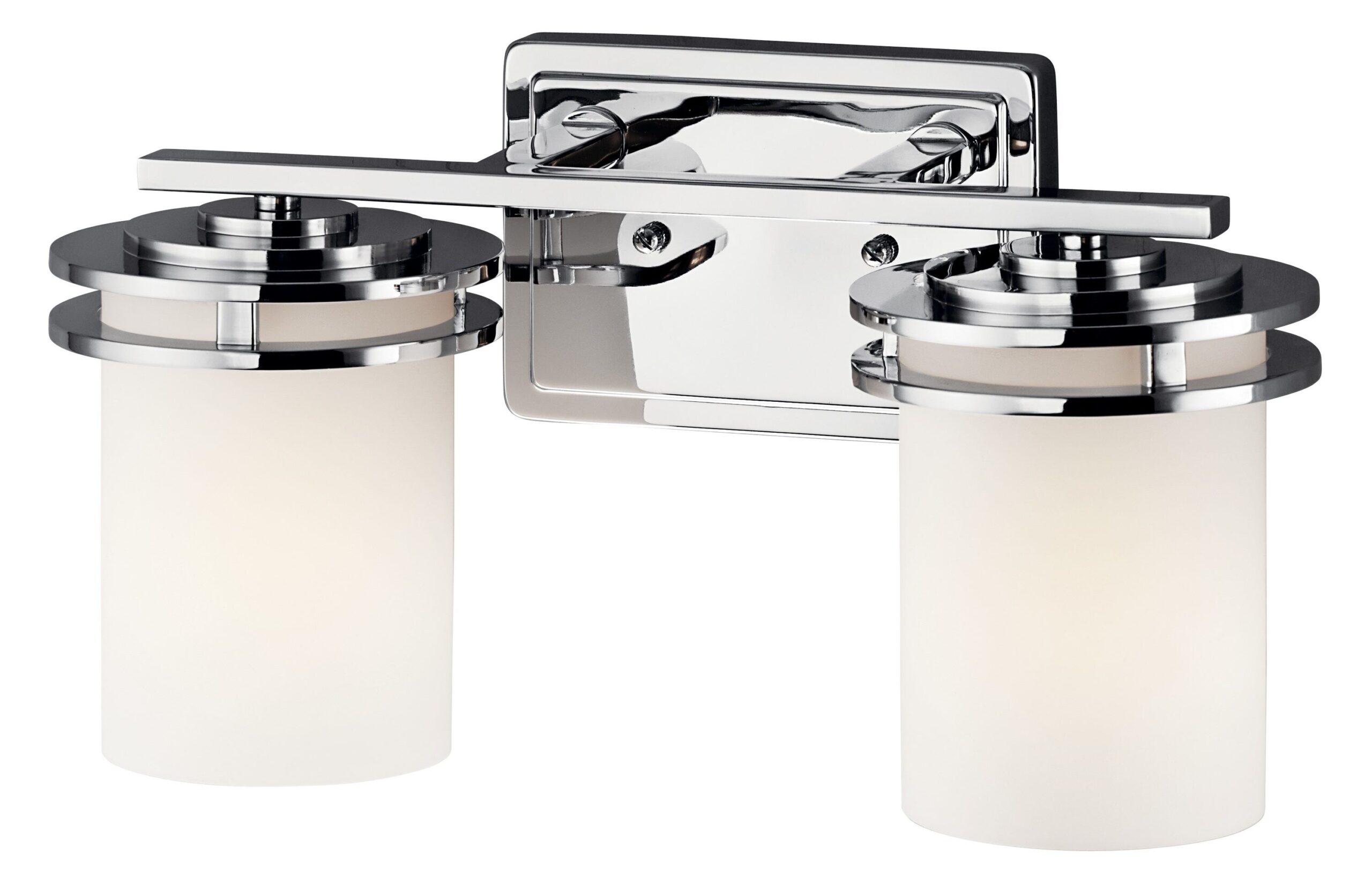 Kichler 5077CH Hendrik 14.5-in 2-Light Chrome Modern/Contemporary Vanity Light