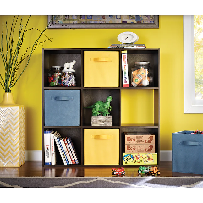 ClosetMaid  35.88-in H x 35.88-in W x 11.63-in D Espresso Stackable Wood Laminate 9 Cube Organizer