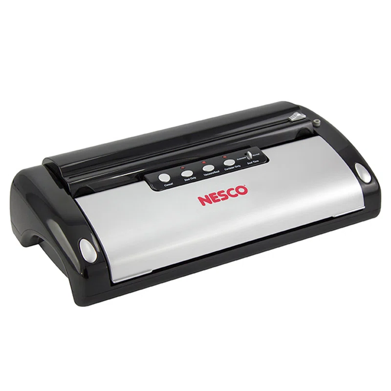 NESCO VS-02 Food Starter Kit with Automatic Shut-Off and Vacuum Sealer Bags. Black 18.25 X 5.25 X 11.5