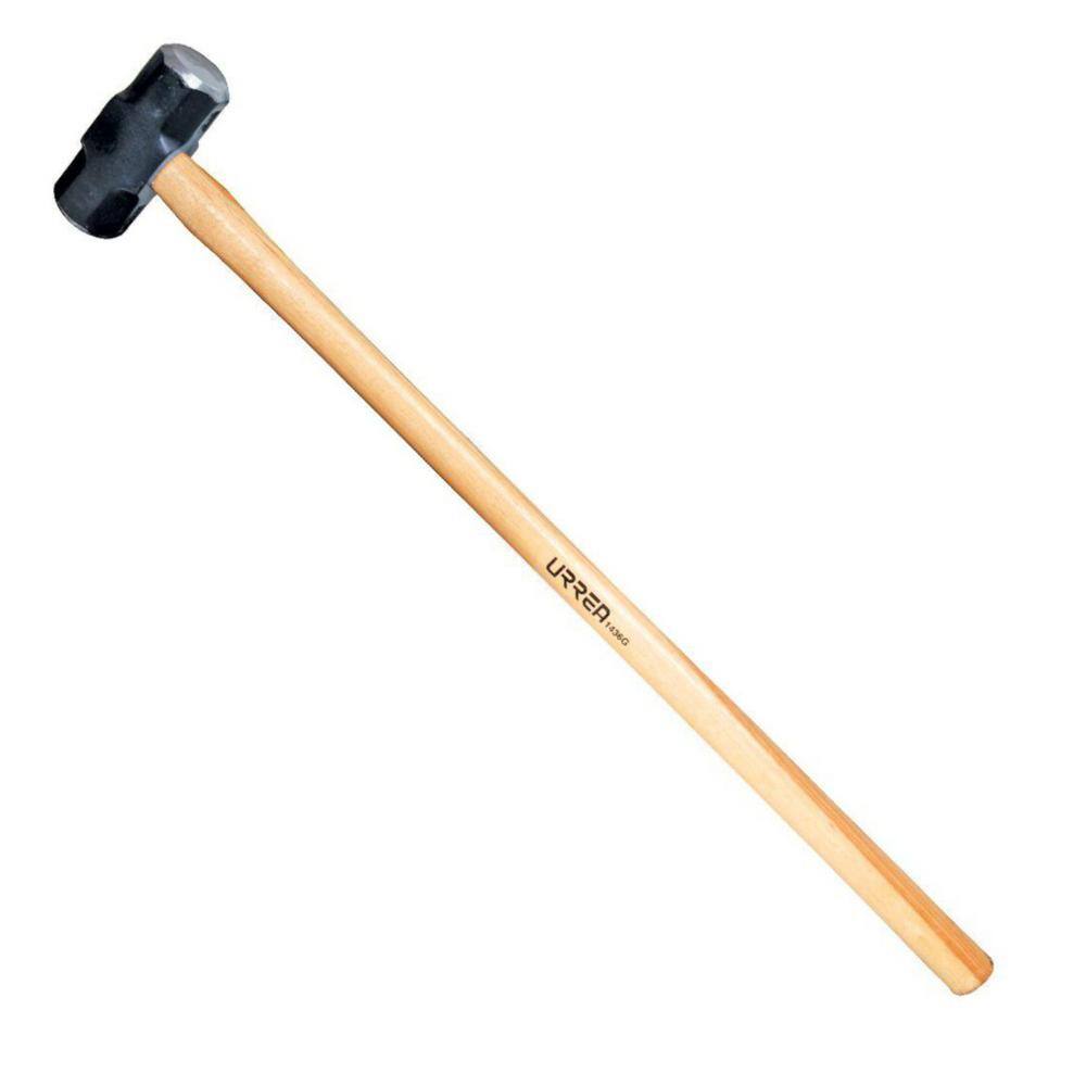 URREA 1440G 16 lbs. Steel Octagonal Sledge Hammer with Hickory Handle