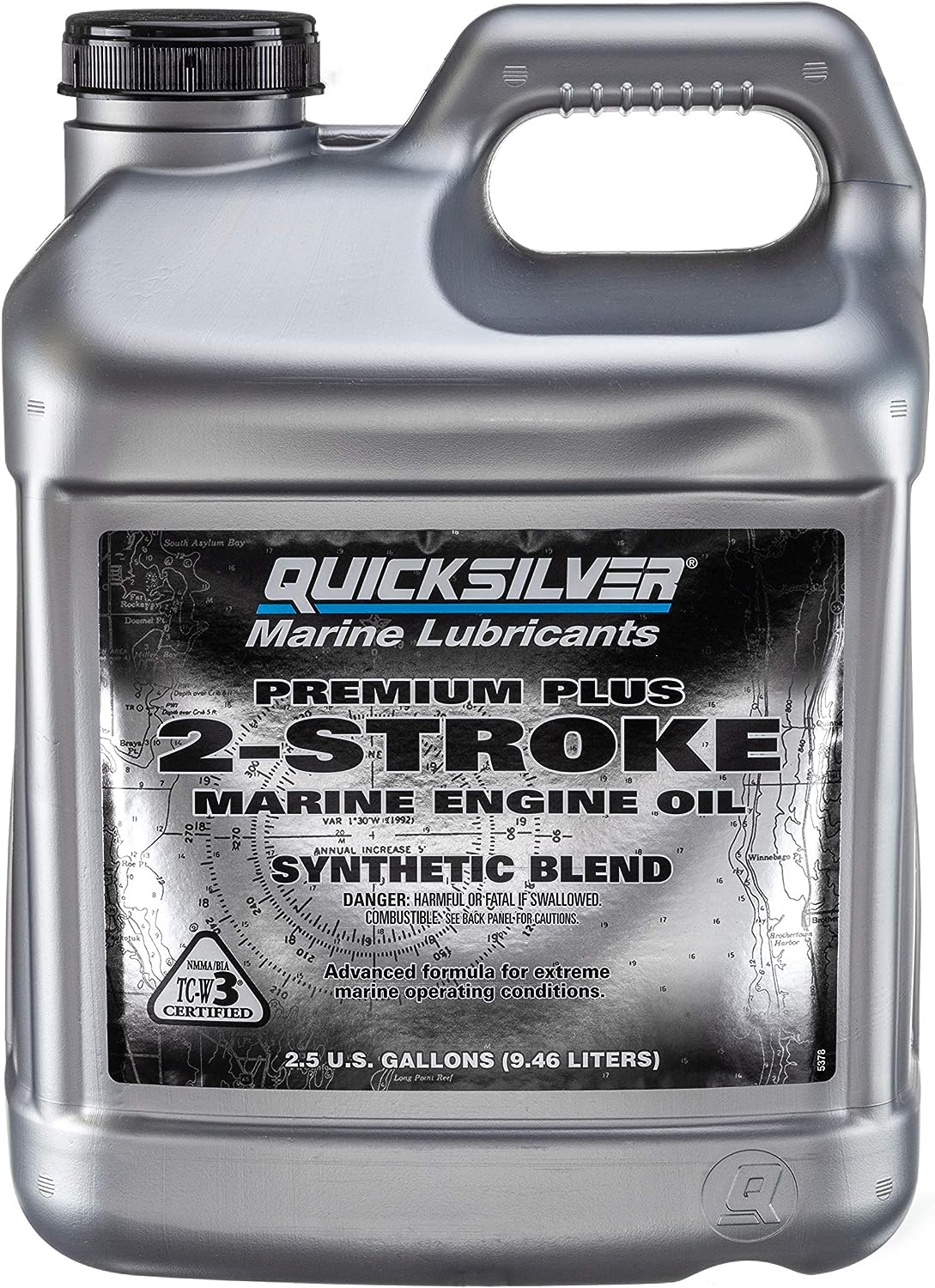 Quicksilver Premium Plus 2 Stroke Marine Engine Oil - 2.5 Gallon