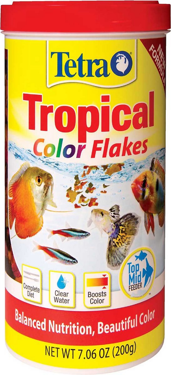Tetra Color Tropical Flakes Fish Food. 2Pack (7.06-Ounce)