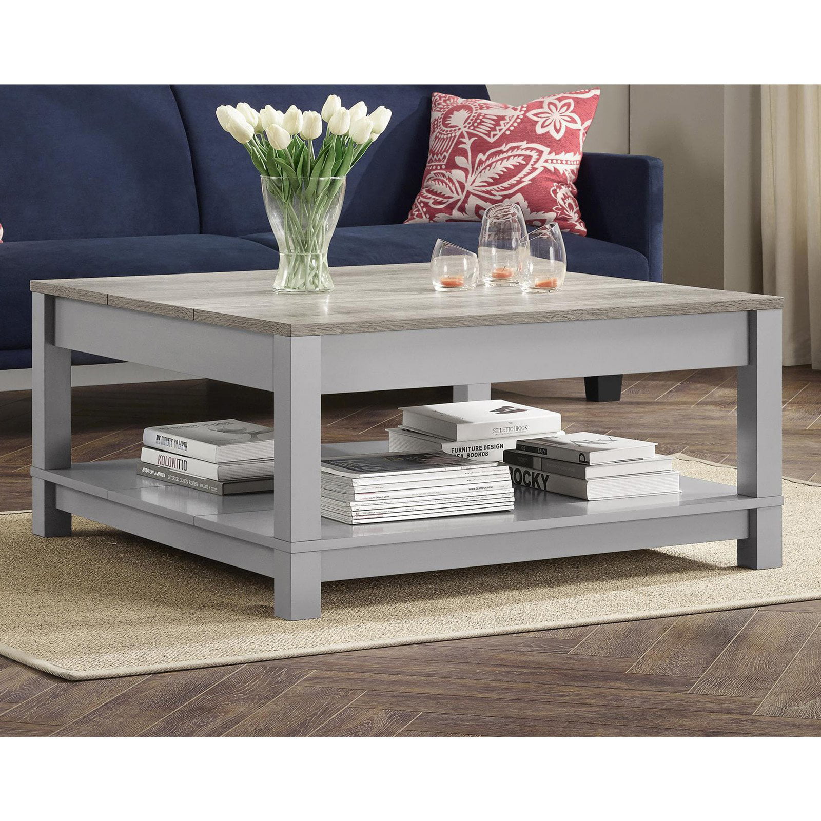 Better Homes & Gardens Langley Bay Coffee Table. Gray/Sonoma Oak