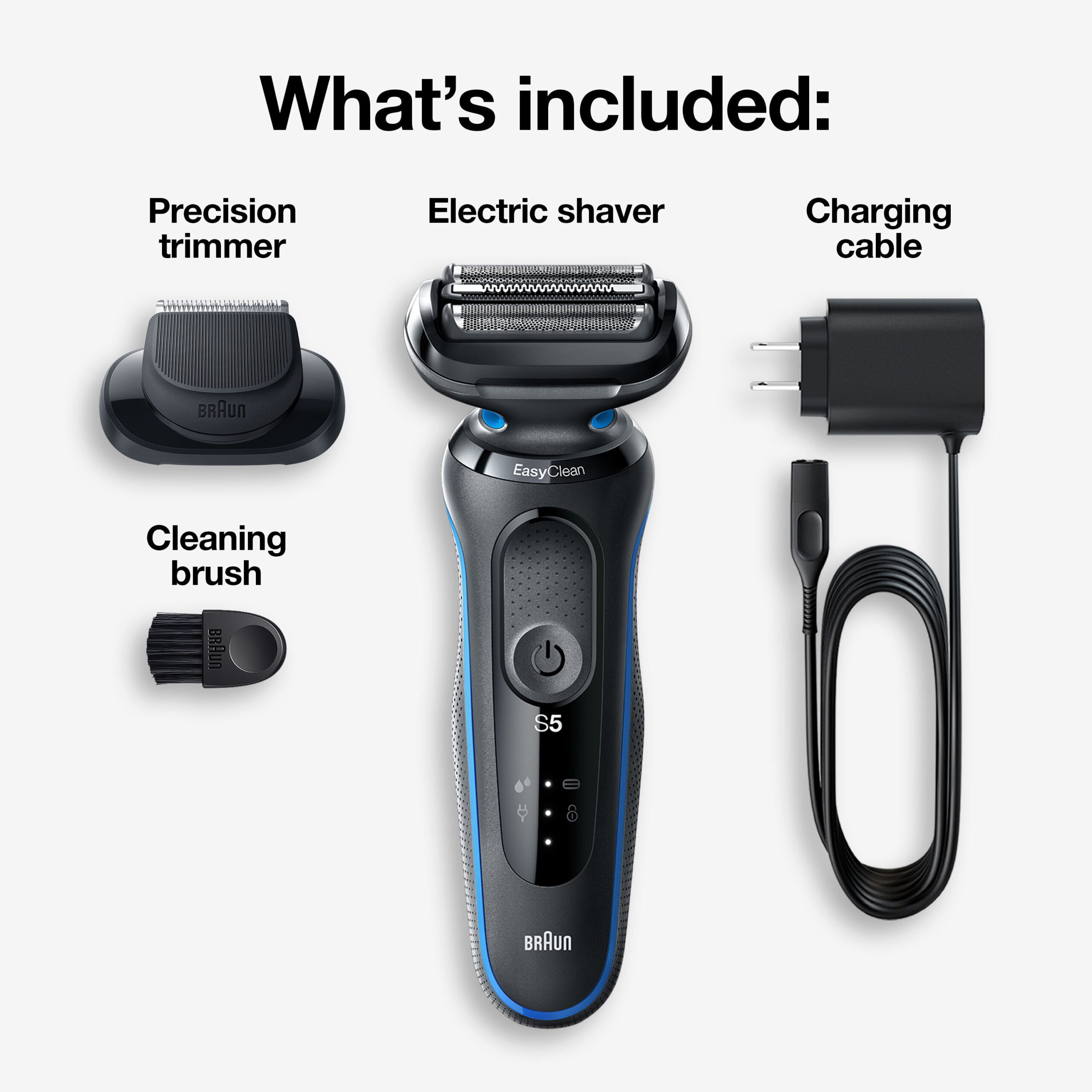 Braun Series 5 5018s Rechargeable Wet Dry Men-s Electric Shaver with Charging Stand