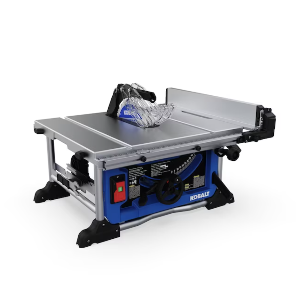 Kobalt 10-in Carbide-tipped Blade 15-Amp Portable Benchtop Table Saw