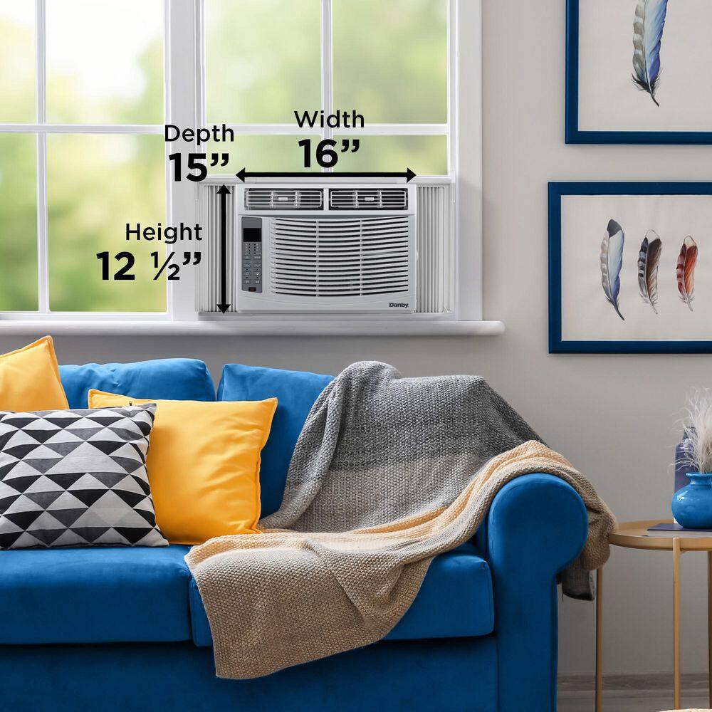 Danby DAC060EE1WDB 6000 BTU 115-Volt 250 sq.ft. ENERGY STAR Compliant Window Air Conditioner with Remote