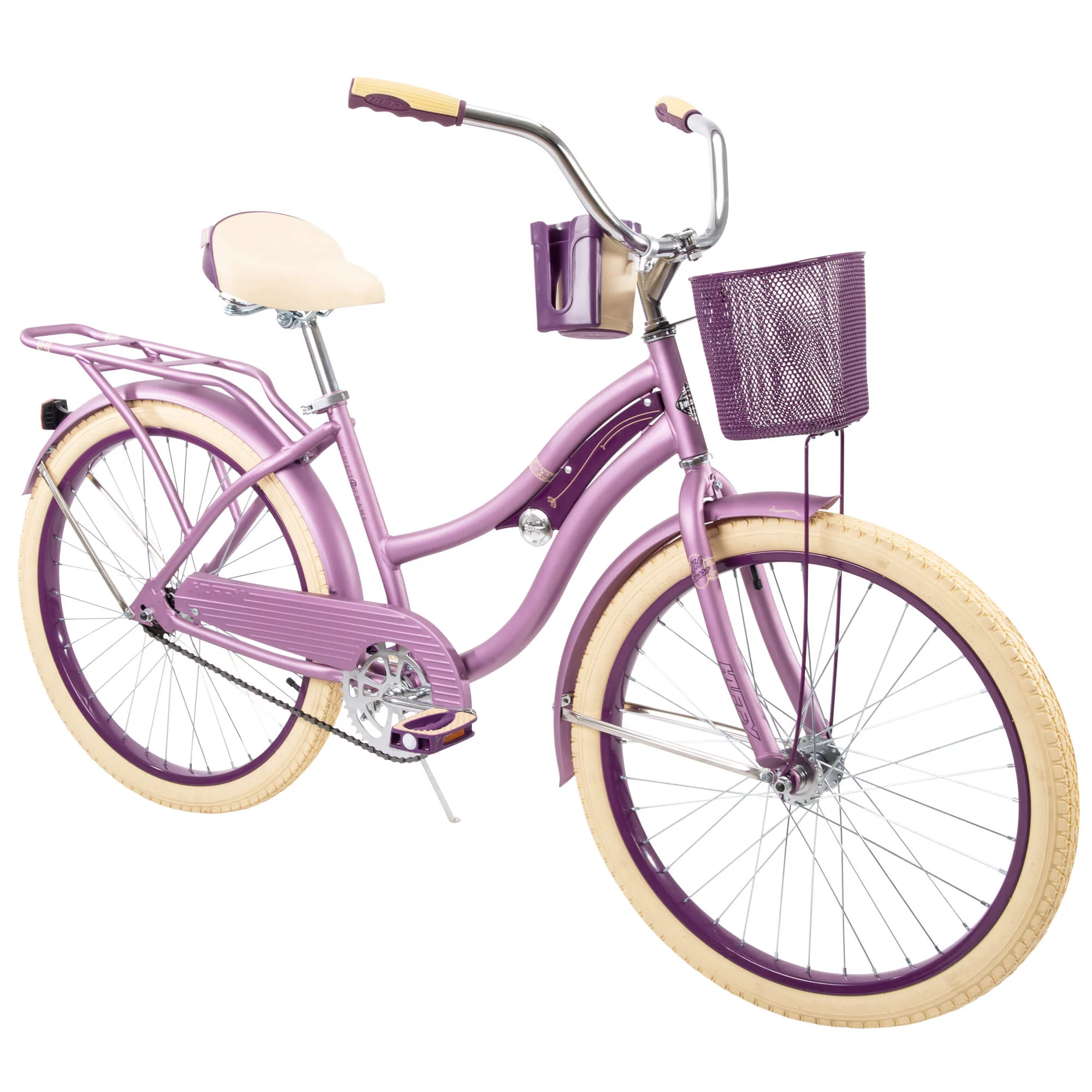 Huffy 24″ Nel Lusso Girls- Cruiser Bike. Purple Satin