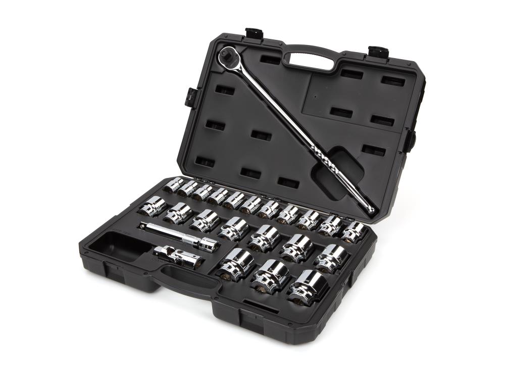 TEKTON 25-Piece Standard (SAE) 3/4-in Drive 12-point Set Intermediate Socket Set