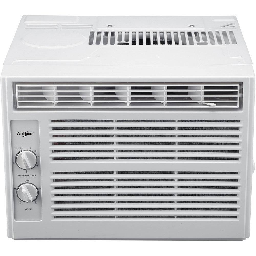 Whirlpool WHAW050BW Energy Star 5.000 BTU 115-Volt Window-Mounted Air Conditioner w/ Mechanical Controls. Dehumidifier.150 sq.ft.