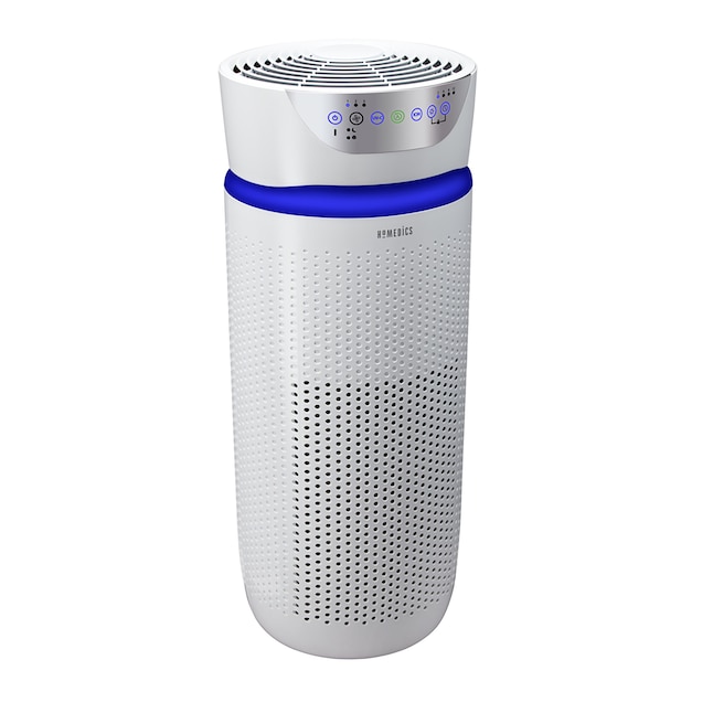 HOMEDICS  5-Speed (Covers: 345-sq ft) Ionic White HEPA Air Purifier ENERGY STAR