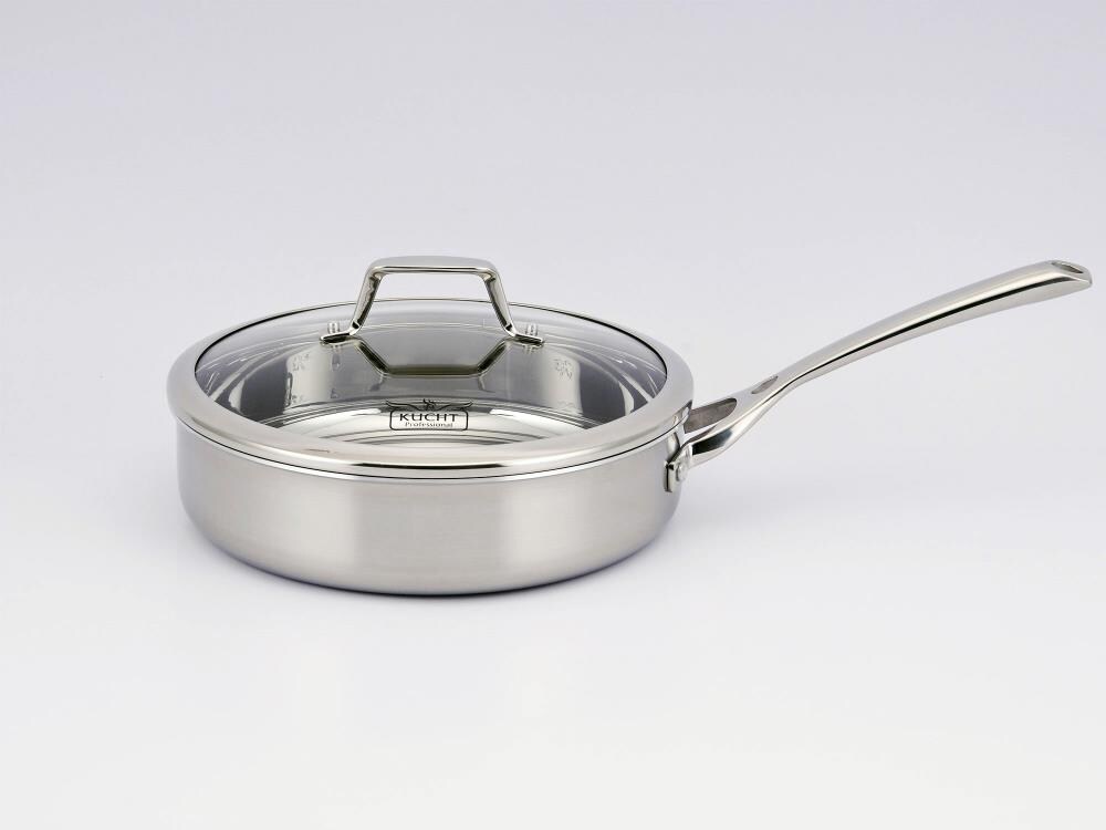 Kucht K16020 10-Piece Cookware Set 23-in Stainless Steel Cookware Set with Lid(s) Included