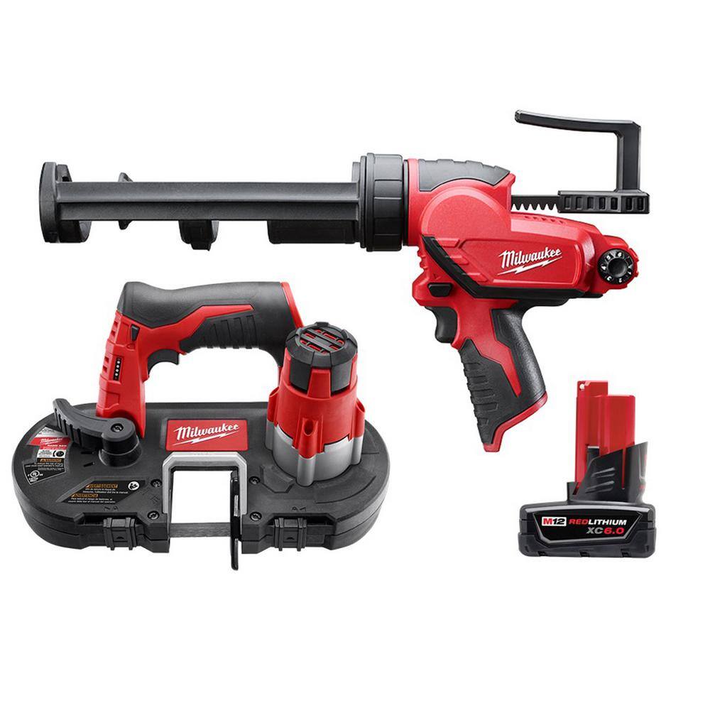 Milwaukee 2429-20-2441-20-48-11-2460 M12 12V Lithium-Ion Cordless Sub-Compact Band Saw