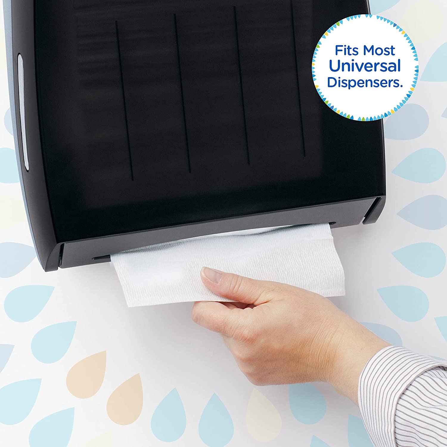 Kleenex Multifold Paper Towels. White. 8 Packs/ Case. 1.200 Towels