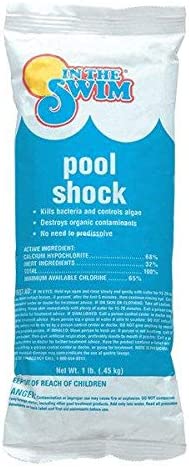 In The Swim Chlorine Granules - Cal-Hypo Pool Shock - Fast Dissolving. Granular Calcium Hypochlorite for Sanitizing Swimming Pools - 24 X 1 Pound