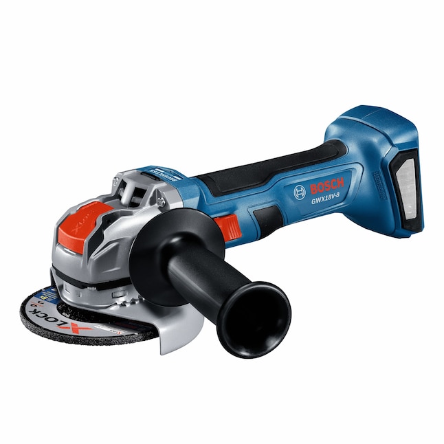 Bosch GWX18V-8N X-LOCK 4.5-in 18-Volt Sliding Switch Brushless Cordless Angle Grinder
