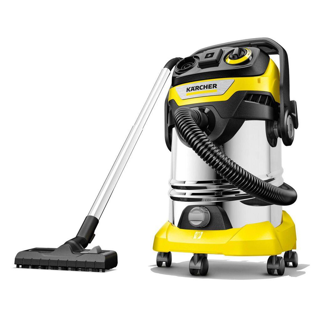 Karcher 1.628-375.0 WD 6 P S Multi-Purpose 8 Gal. Wet-Dry Vacuum Cleaner with Attachments. Blower Feature and Space-Saving Design 1800-Watt