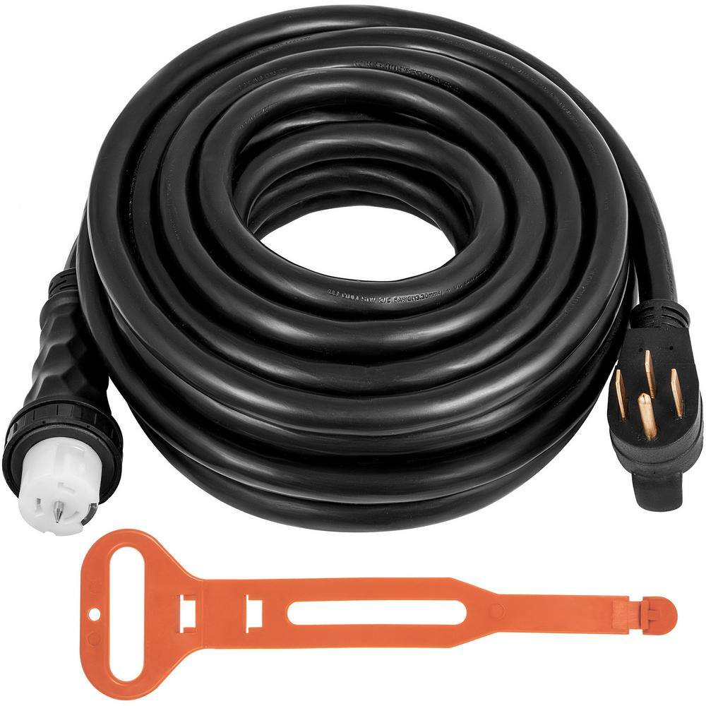 VEVOR FDJYCX25FTX50ACZ1V1 25 ft. Generator Extension Cord 50 Amp UL Listed Generator Power Cord with Twist Lock Connectors. 250-Volt