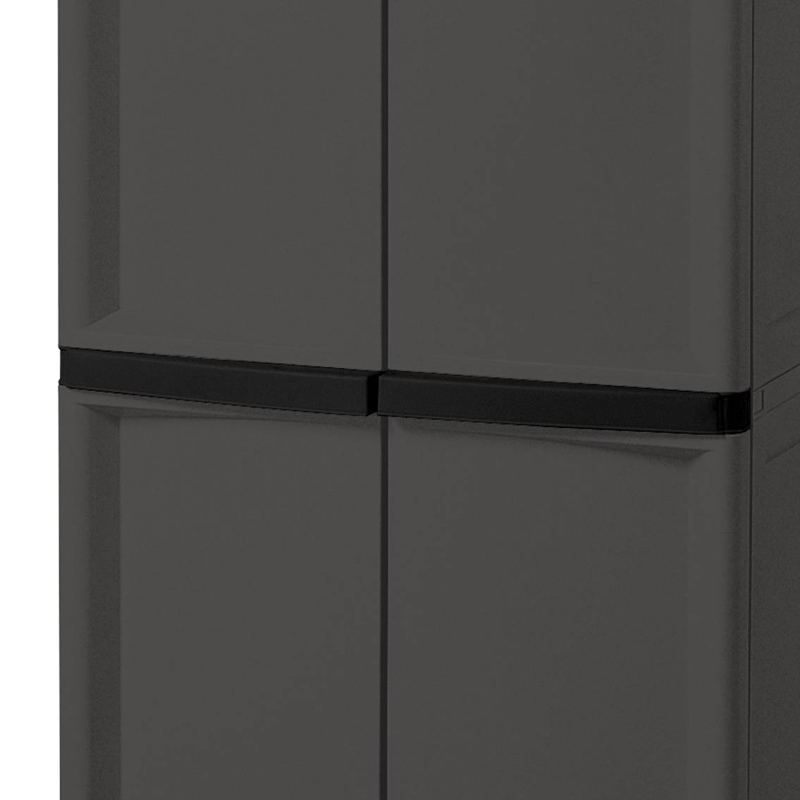 Sterilite Adjustable 4-Shelf Storage Cabinet With Doors. Gray | 01423V01