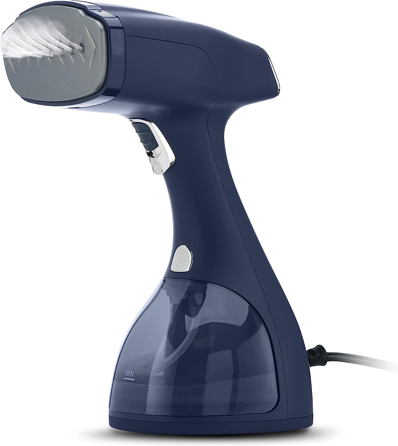 Electrolux Handheld Garment and Fabric Steamer 1500 Watts - Portable Handheld Steamer for Clothes. Wool and Silk with 2-In-1 Lint Brush and Fabric Brush | Powerful 1500W Clothing Steamer to Remove Wrinkles. Blue