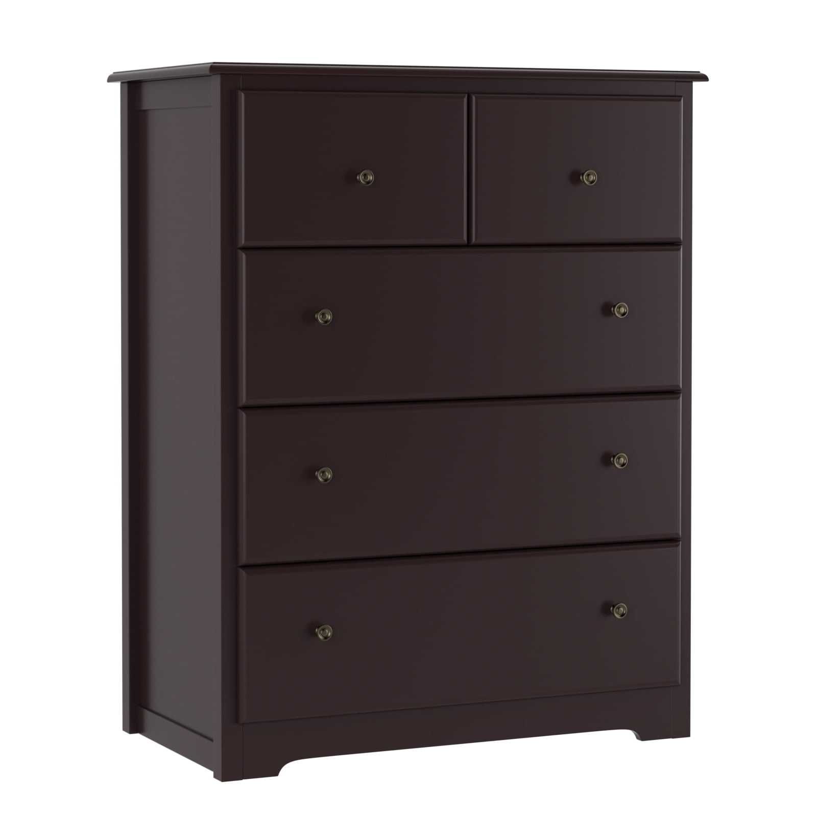 Homfa Retro Dressers for Bedroom. Modern Horizontal Dresser of 5 Drawers. 29” W Dresser Chest of Drawers for Kids