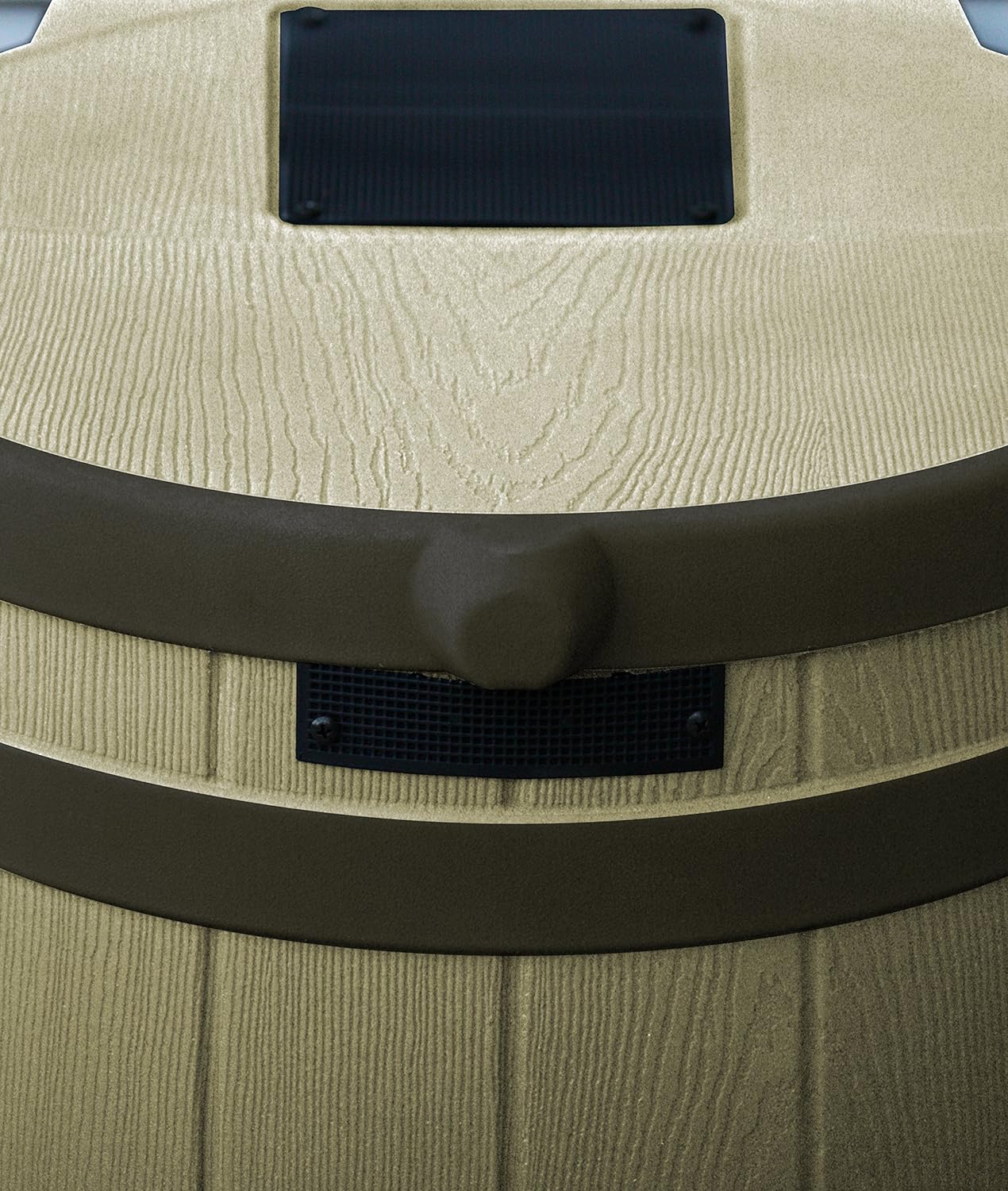 Good Ideas RW50-DR-TC Rain Wizard Rain Barrel 50-Gallon Darkened Ribs. Terra Cotta. Khaki (RW50-DR-KHA)