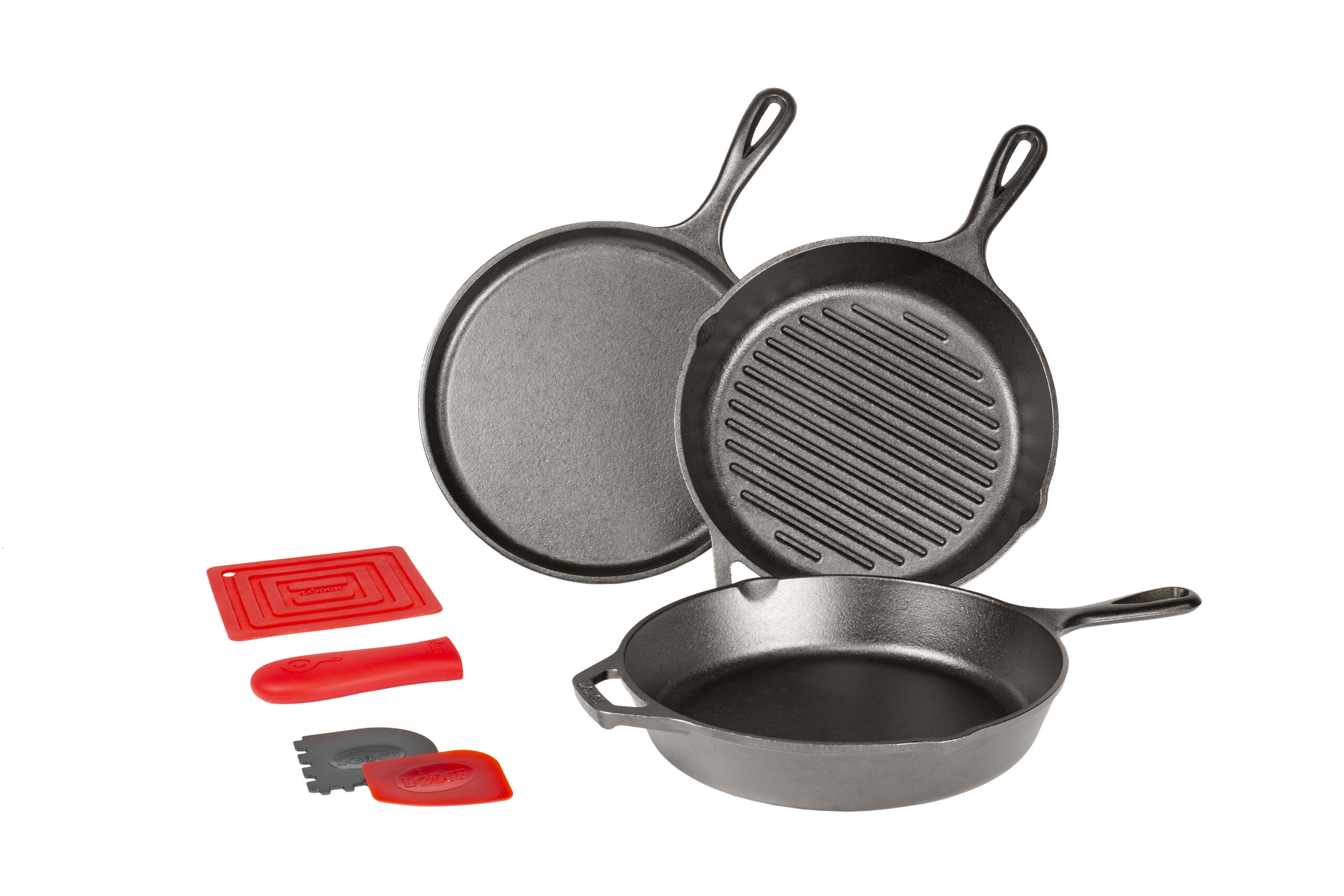 Lodge 6 Piece Cast Iron Essential Pan Set