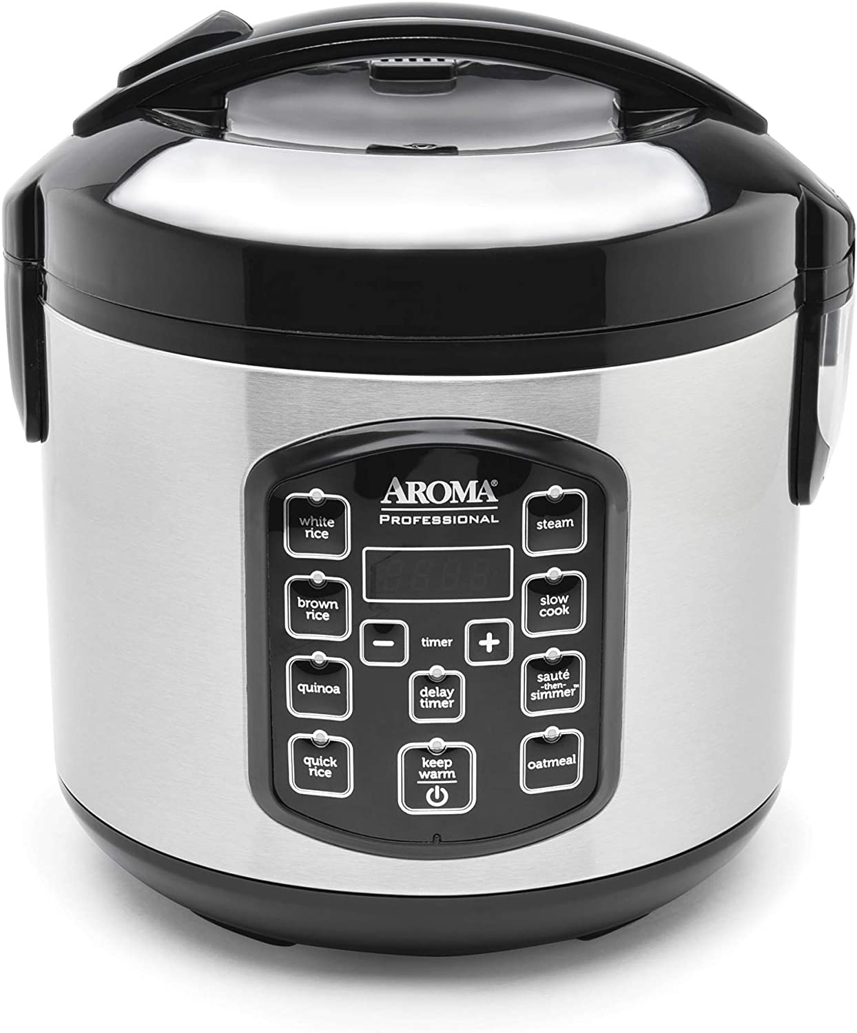 Aroma Housewares ARC-954SBD Rice Cooker. 4-Cup Uncooked 2.5 Quart. Professional Version