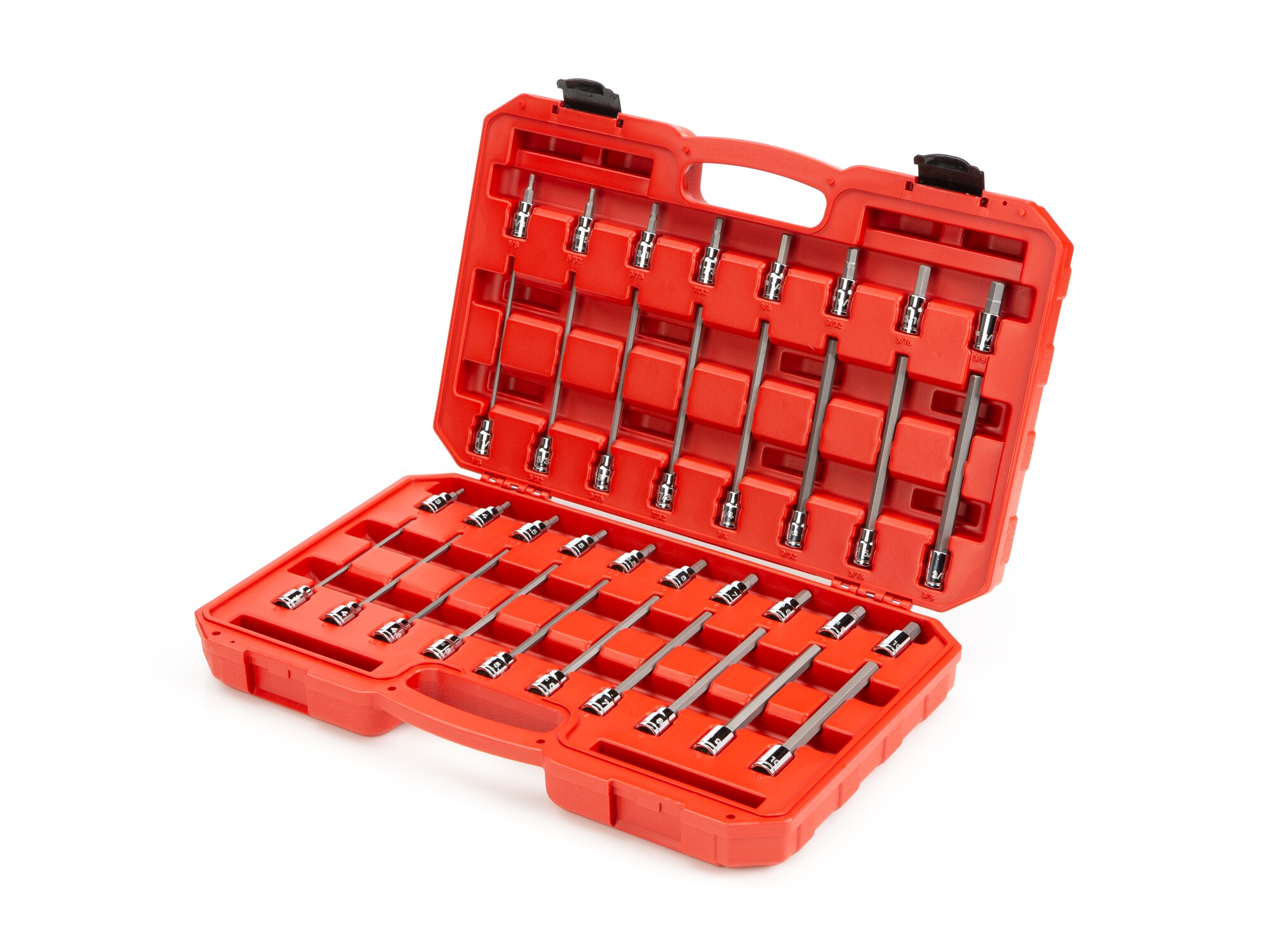 TEKTON 36-Piece 3/8-in Drive Set Hex Bit Standard (SAE) and Metric Combination Driver Socket Set