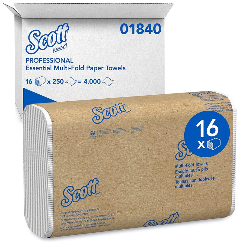 Scott Essential Multifold Paper Towels. 16 Packs. 250 Sheets