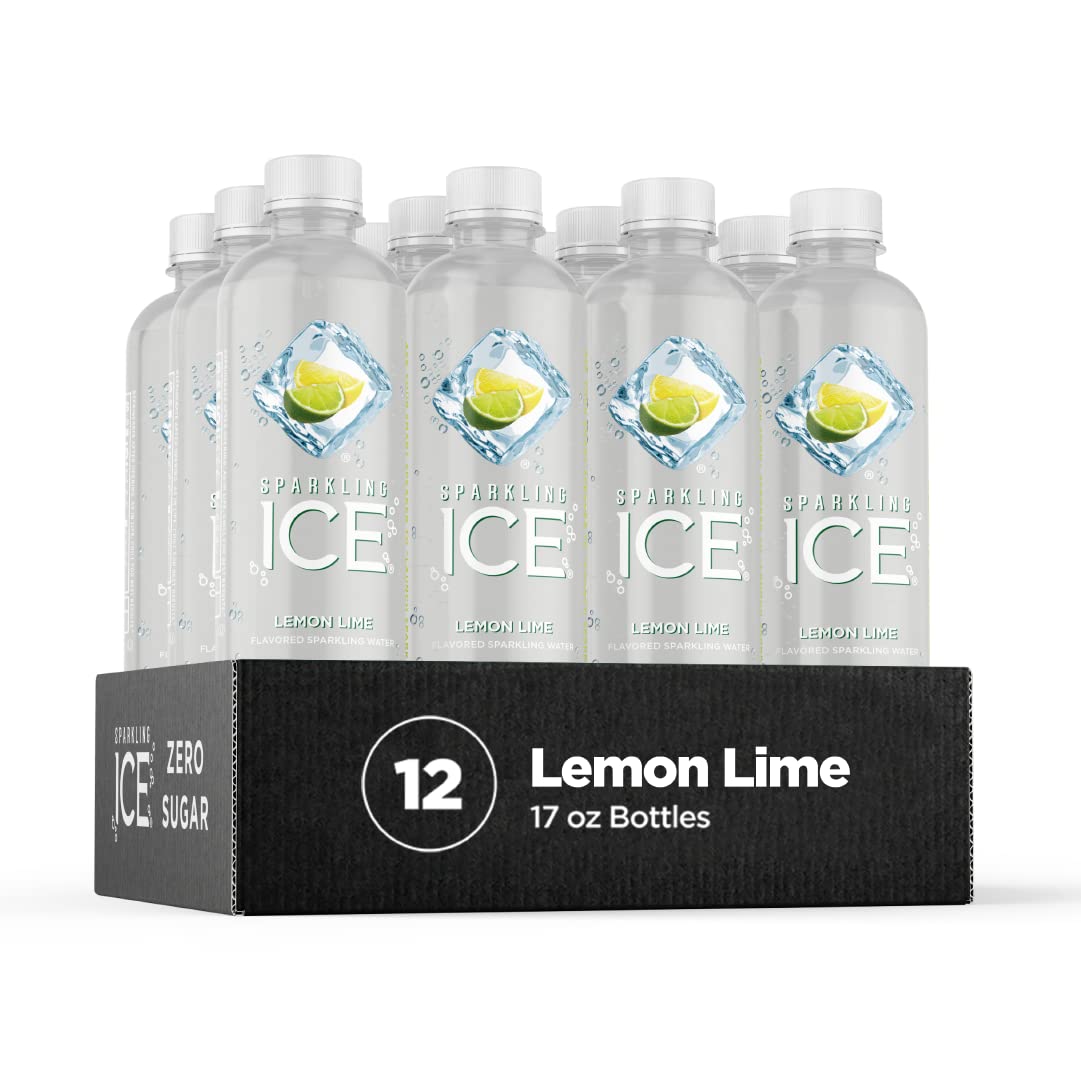 Sparkling Ice. Lemon Lime Sparkling Water. Zero Sugar Flavored Water. 17 Fl Oz