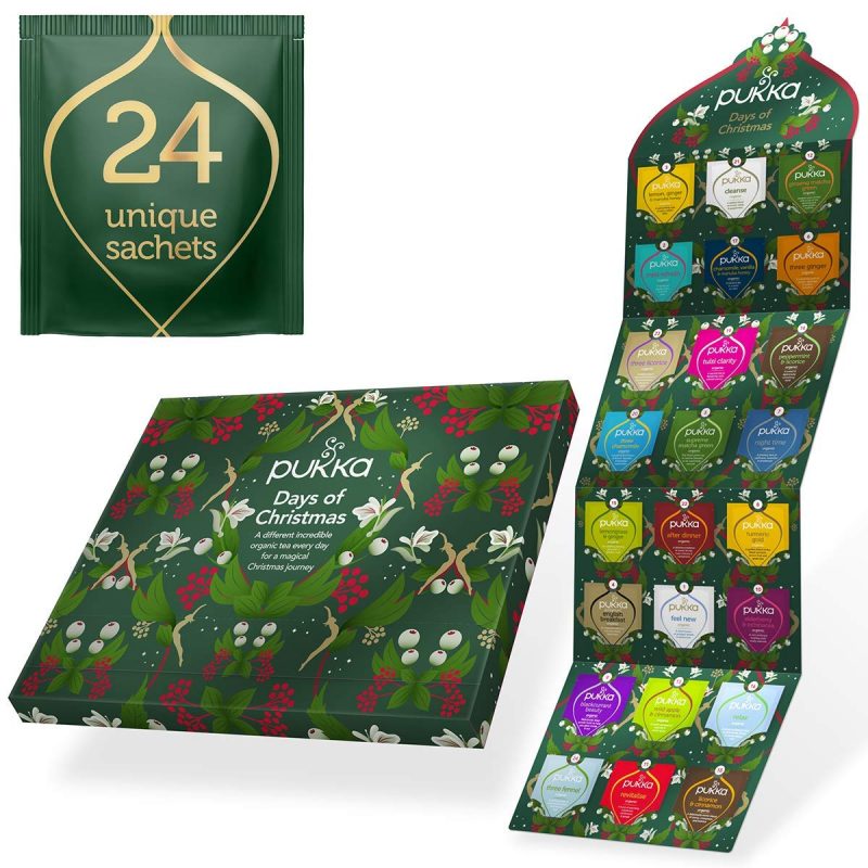 Pukka Herbs Tea Advent Calendar 2021. 24 Beautiful Herbal Teas