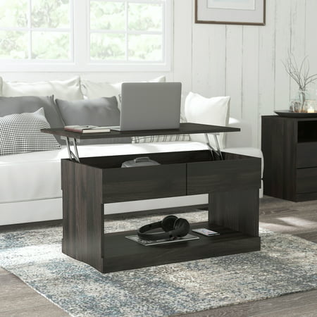 Hillsdale Brindle Wood Rectangular Lift Top Coffee Table. Espresso