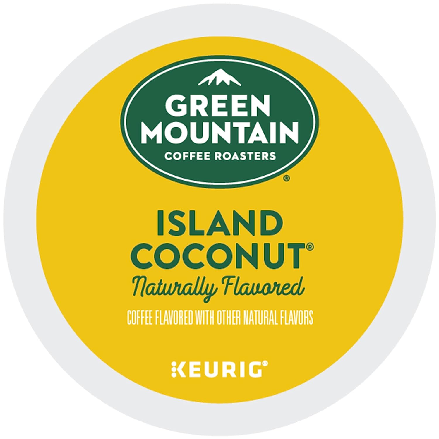 Green Mountain Coffee Roasters Island Coconut. Single-Serve Keurig K-Cup Pods. Flavored Light Roast Coffee. 24 Count (Pack of 4)