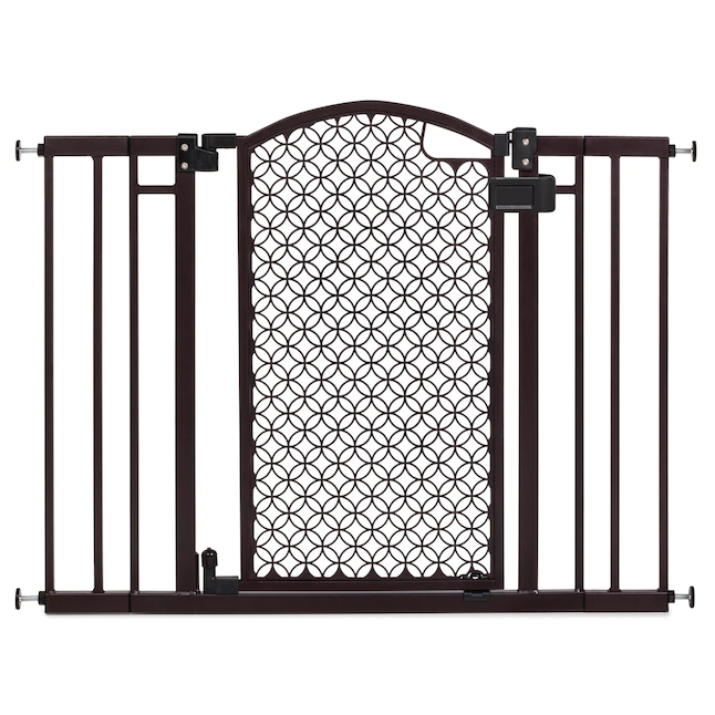 Summer Infant  42-in 30-in Bronze Metal Safety Gate with Extensions
