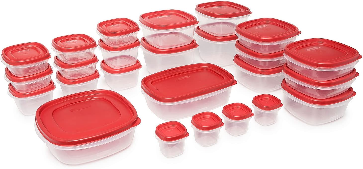 Rubbermaid 50-Piece Easy Find Lids Food Storage Set
