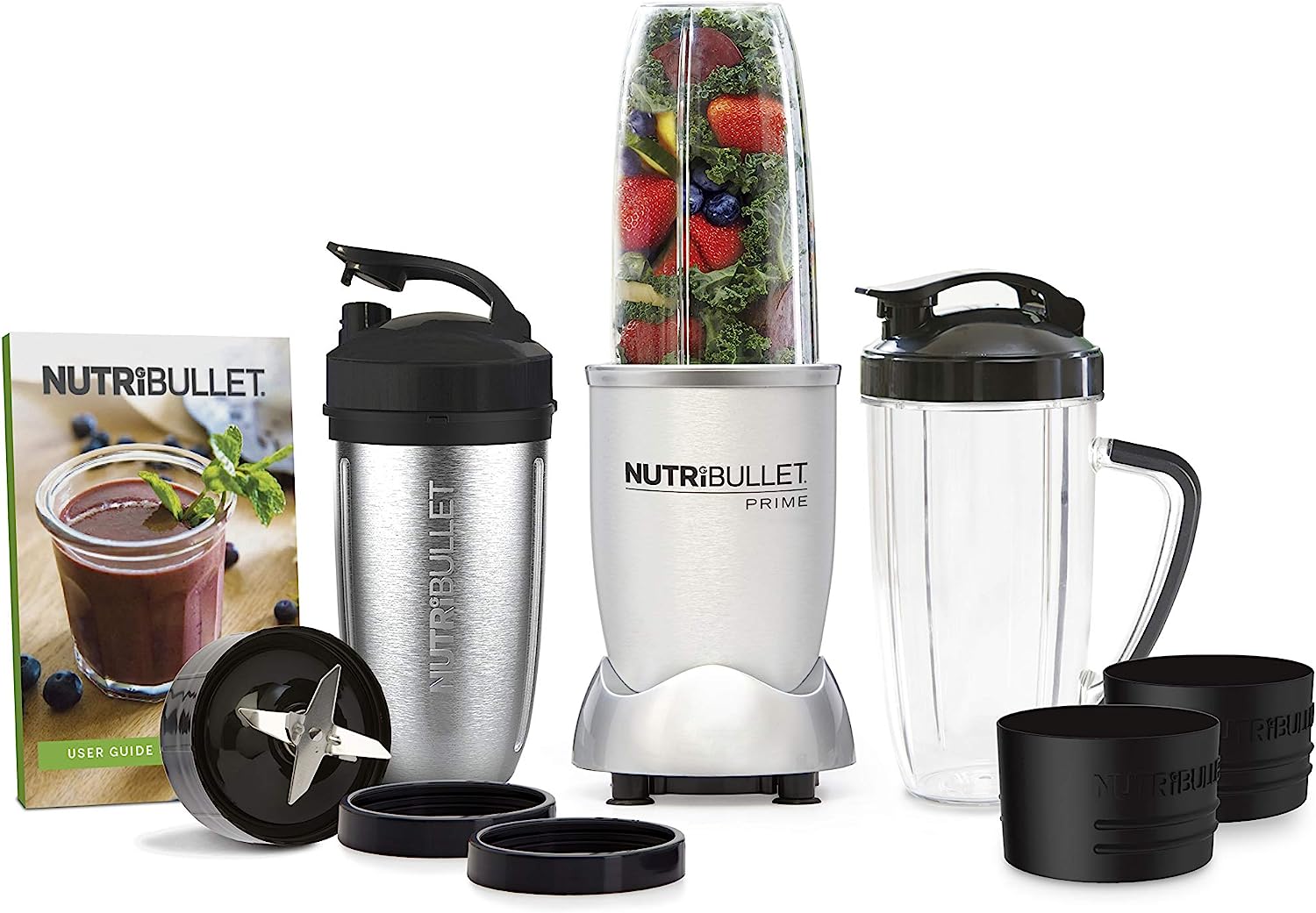 NutriBullet 1000 Watt PRIME Edition. 12-Piece High-Speed Blender/Mixer System. Includes Stainless Steel Insulated Cup. and Recipe Book