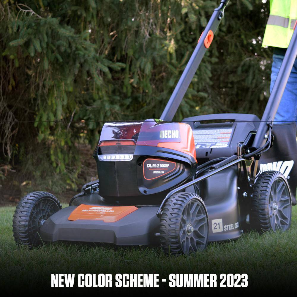 ECHO DLM-2100SPBT eFORCE 56-Volt 21 in. Cordless Battery Walk Behind Self-Propelled Lawn Mower (Tool Only)