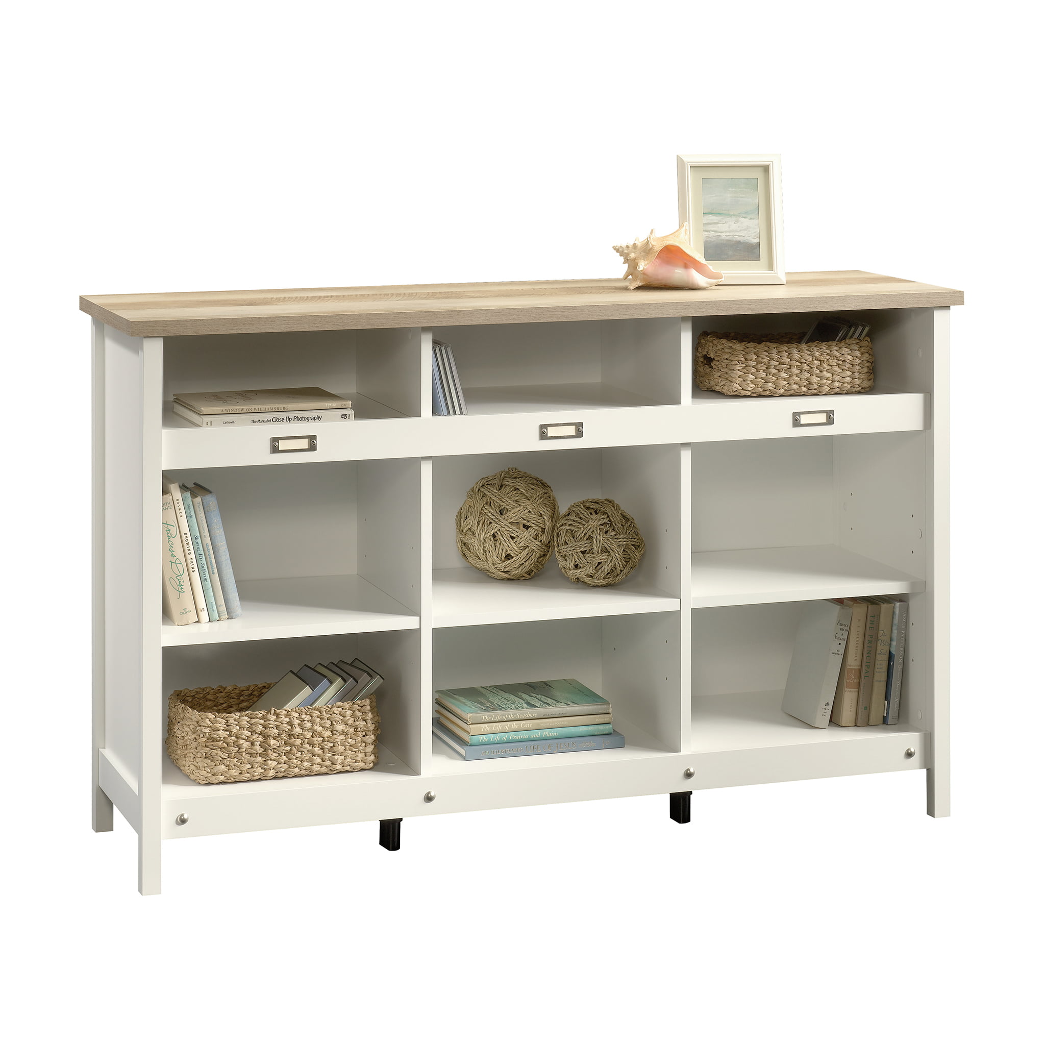 Sauder 417653 Adept Storage Credenza. Soft White Finish