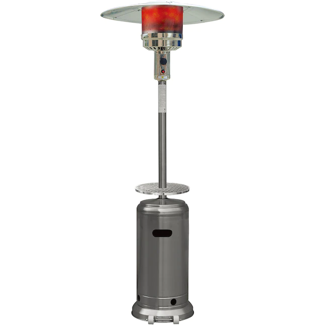 Hanover 48000-BTU Stainless Steel Floorstanding Liquid Propane Patio Heater (HAN003SS)