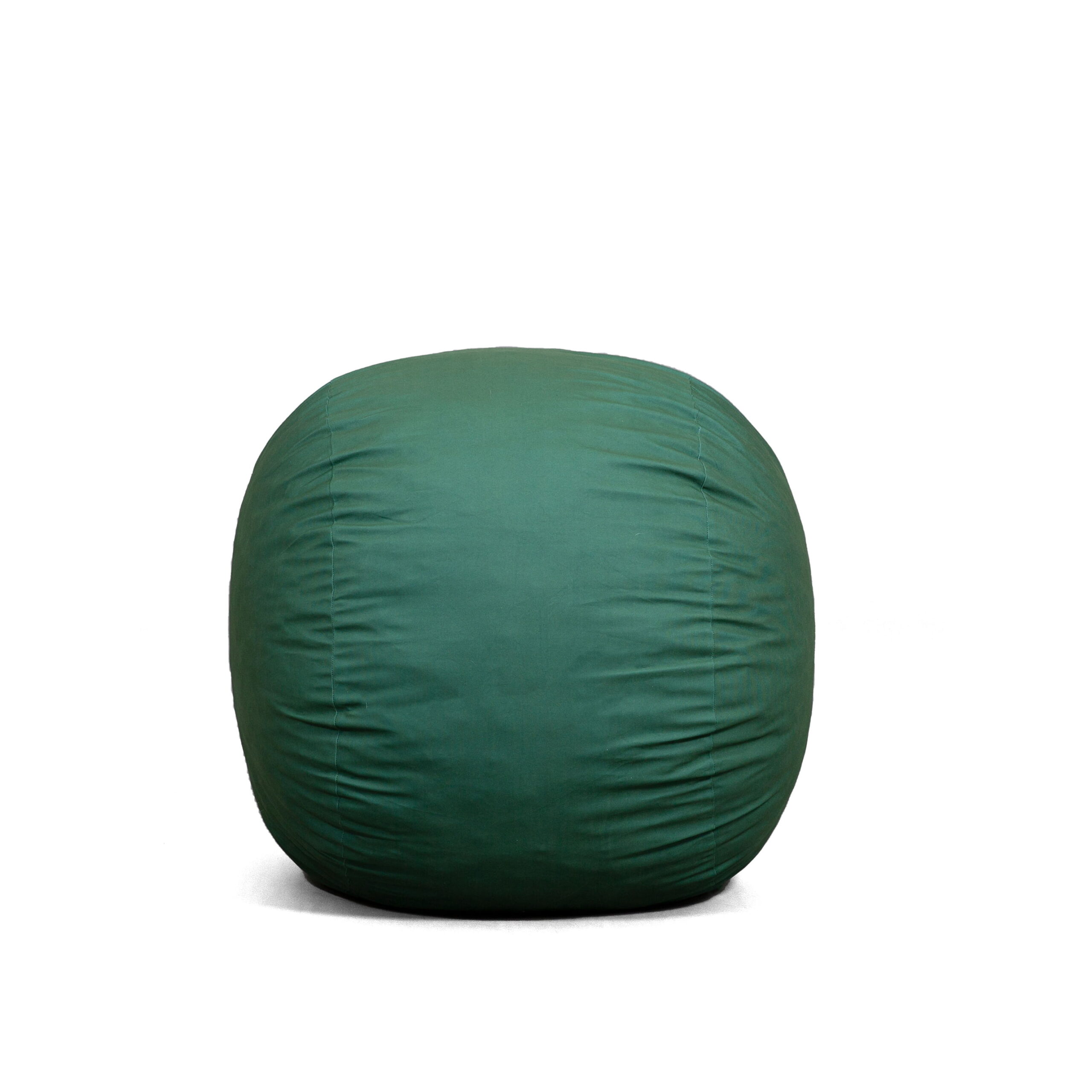 Big Joe Fuf Medium Foam Filled Bean Bag Chair. Kids and Teens. Collegiate Green Lenox. 3ft Big