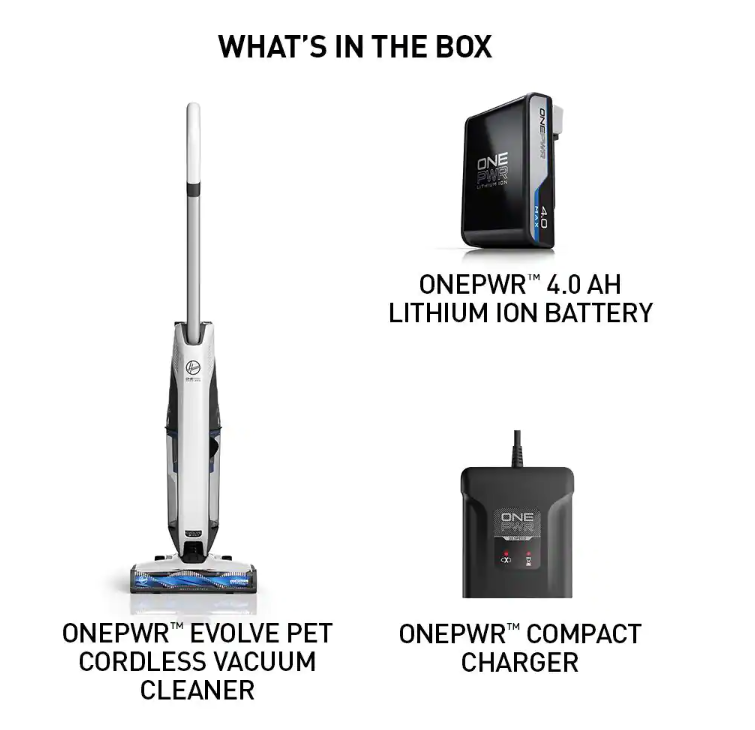 HOOVER BH53420V ONEPWR Evolve Pet Cordless Bagless Upright Vacuum Cleaner with Lithium-Ion Battery