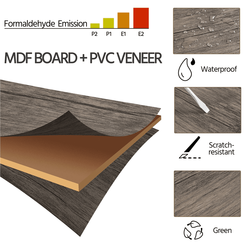 Alden Design 3pcs Industrial Dining Set. Drift Brown