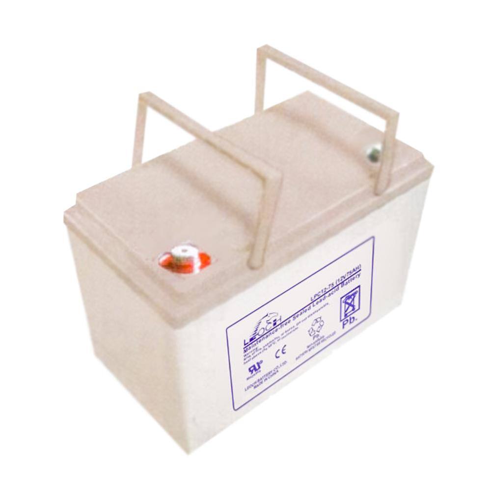 LEOCH LPC12-75T6 12-Volt 75 Ah Sealed Lead Acid Battery for Ryobi 38 in. Riding Mowers