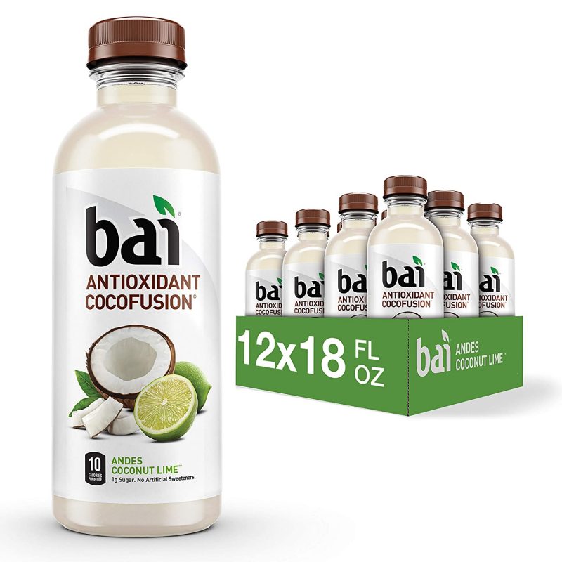 Bai Andes Coconut Lime. Coconut Flavored Water. 18 Fl Oz. 12 Pack
