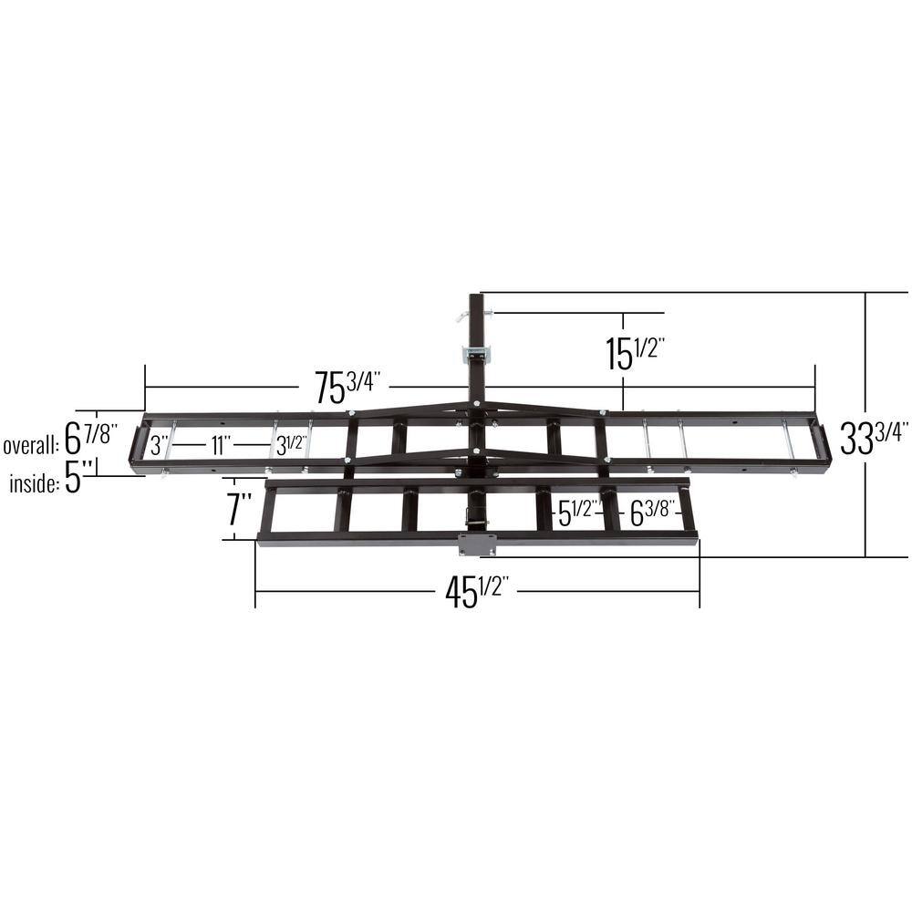 Black Widow MCC-500 500 lbs. Capacity Steel Motorcycle Carrier