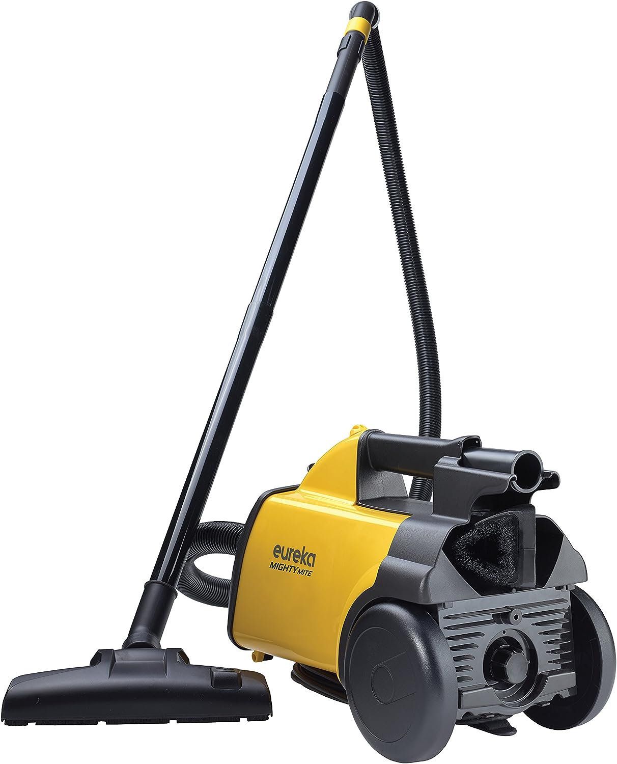 Eureka 3670M Canister Cleaner. Lightweight Powerful Vacuum for Carpets and Hard floors. w/ 5bags.Yellow