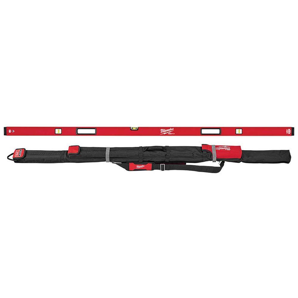 Milwaukee MLBXM78-MLSB78 78 in. REDSTICK Magnetic Box Level with 78 in. Soft Side Level Tool Bag (2-Piece)