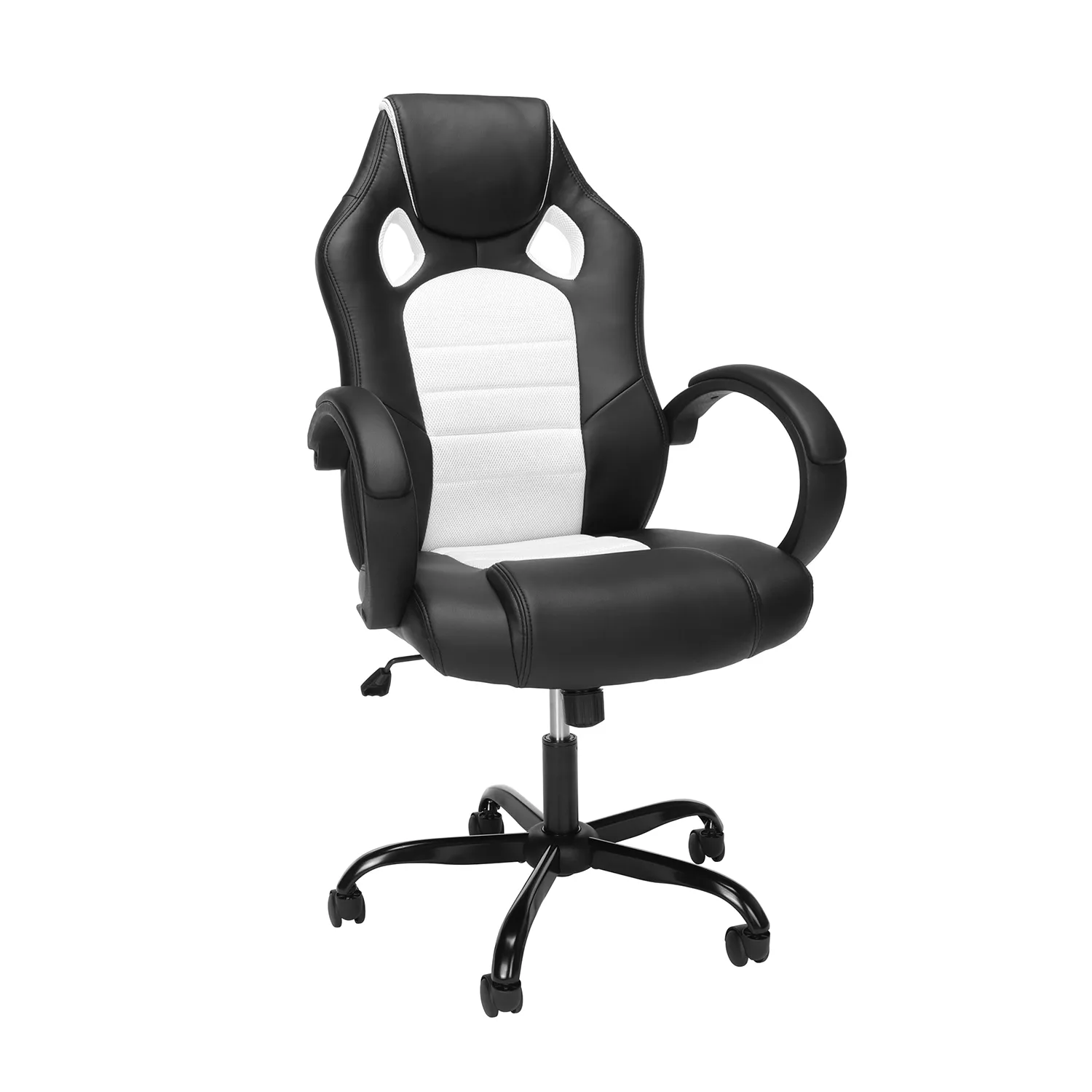 OFM ESS Collection High-Back Gaming Chair. Padded Loop Arms. White