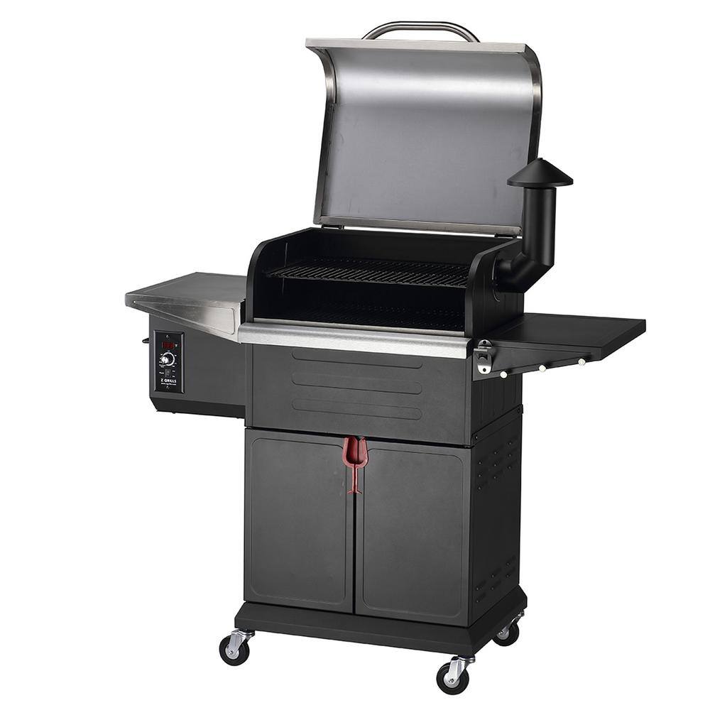 Z GRILLS ZPG-L600E 573 sq. in. Pellet Grill and Smoker. Stainless Steel