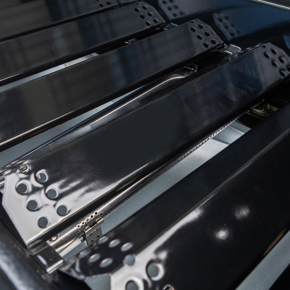 Main Burner & Flame Tamer & Cooking Grid Replacement Part Kit (6x Burners + 6x Tamers + 3 Grids) for EG 720-0969 6-Burner Propane Gas Grill